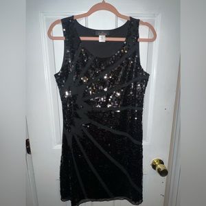 Black sequin dress.  Size‎ medium